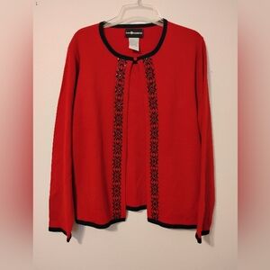 Sag Harbor Acrylic Cover Up Sweater Cardigan